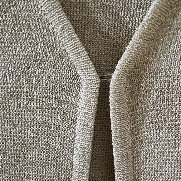 Metallic Sweater Set with Beading Carmen Marc Valvo Collection Size L - Picture 3 of 10